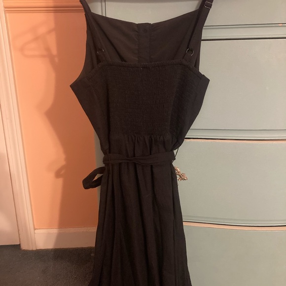 Black with white embroidery maxi dress! - Picture 2 of 4